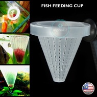 Aquarium Shrimp / Worm Feeder Cup Cawan Cacing Sutera Bloodworm With Suction Cup Fishtank Freshwater