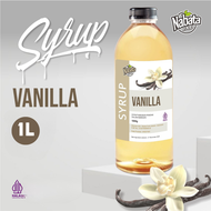 Sirup Vanila Untuk Kopi 1 Liter Nabata Food Syrup Premium | Vanilla Syrup 1000 ml