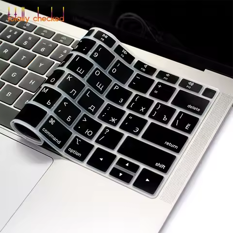 Russian Keyboard Cover Laptop Protector for Newest MacBook Air 13 Inch 2018 Release A1932 with Retin