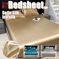 Bedsheet Satin Silk Full Garterized Canadian Soft Bedsheet No Lukot No Gusot Bed Sheet