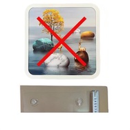 浴室掛畫收納架 防水折疊置物架 衛生間廁所免打孔壁掛式壁畫儲物櫃（平行進口）（快遞送貨上門）