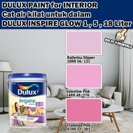 ICI DULUX INSPIRE INTERIOR GLOW 18 Liter Ballerina Slipper / Valentine Pink / Flamingo Pink