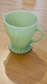 Anchor Hocking Jadeite Swirl Creamer