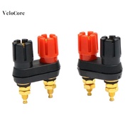 coagulatelove Speaker Banana Plug Terminal Connector Banana Soet Dual Female Banana Plug For Speaker