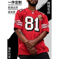 【ready stock】v领3D印花舒适宽松大码数字T恤球衣篮球足球服短袖定制V-neck 3D printing comfortable loose large size digital T