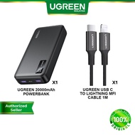 UGREEN 20000mAh PowerBank USB-C PD 20W USB-A 22.5W Fast Charging Power Bank for iPhone 17 16 Pro Max