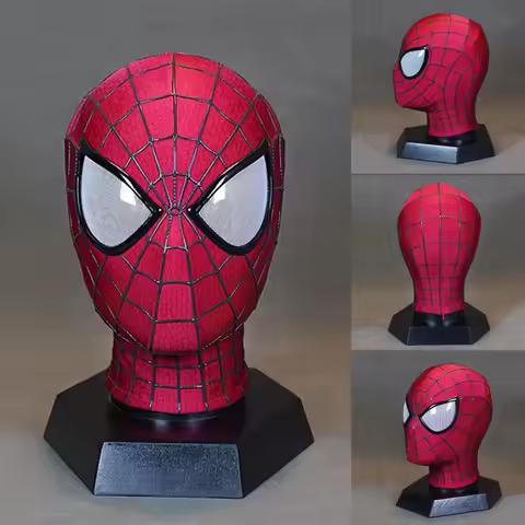Handmade Spider-Man 2 Movie Accuracy Garfield Version Cosplay Mask Peter Parker Handicraft Collectib