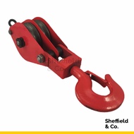 ODIN Steel Pulley Block, Double Sheave, 1.0T (Sheave Diameter: 3")