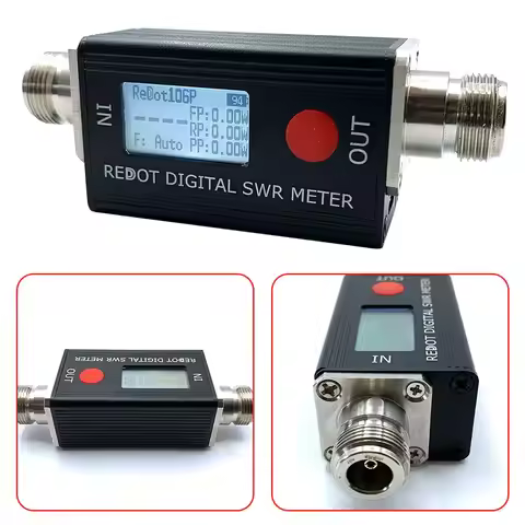 REDOT RD106P Digital SWR Meter SWR&Power Meter 120W FMB VHF UHF80-999MHz Standing-wave Ratio 1.00-99