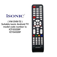 isonic Smart Android TV / Basic TV Remote Control VW DVB-T2 / HD DVB-T2