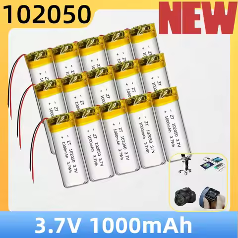 102050 3.7V 1000mAh Polymer Lithium Battery Lithium Ion Battery For Power Bank GPS 100% Real Capacit
