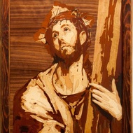 耶穌基督救世主埃爾格列柯風格圖片基督教主木圖標牆木