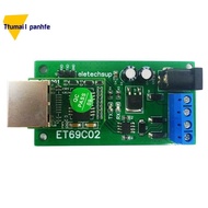 ET69C02 Ethernet Network IP RJ45 to RS485 Bus Converter for Modbus RTU Master Slave Client Server MQ