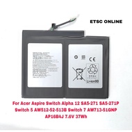 Battery Acer AP16B4J Switch Alpha 12 N16P3 SA5-271 AP16B4J Tablet Battery