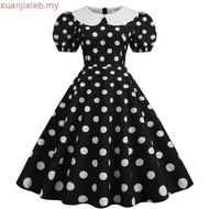 CODS Women Doll Collar Dress Doll Collar Dress Vintage 50s 60s Princess Dress Women Party Dress Retr