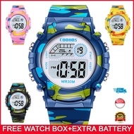 [SG Seller ]kid's digital watch,kid's army watch,waterproof alarm Date Shock Resistant Light Stopwatch,Sports LED watch