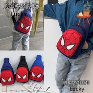LUCKY Cartoon Bag, Causual Crossbody Chest Bags Spiderman Bag,  Design Canvas Adjustable Shoulder Strap Messenger Bags School