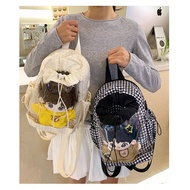Kawaii 20cm Doll Bag Ita Bag Transparent Shoulder Bag Crossbody Bag Ita Backpack for Girls Drawstrin
