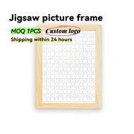 Customizable wooden puzzle with photo frame as a meaningful for loved ones, relatives, and friends