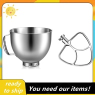 [Pretty] Stainless Steel Bowl Mixer Aid Paddle for KitchenAid 4.5-5Quart Tilt Head Stand Mixer for KitchenAid Mixer Flour Cake Accessories