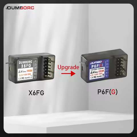 RC Servo DUMBORC P6F/P6FG/P6DC/P6DCG 2.4G 6CH Radio Control System Receiver for X4 X5 X6 X6P Transmi