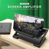 Alat Pembesar Layar HP 3D F6/12 inch Stand HP Murah Kaca Pembesar HD Layar Penuh Penguat Layar Ponse