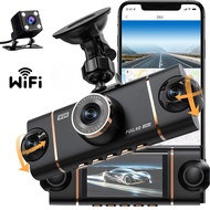 4-Channel 360 Degree Dash Cam For Cars WIFI APP Car DVR 1080P 4 Camera Lens Video Driver Recorder Re