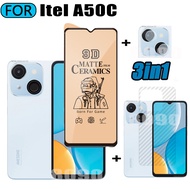 3 IN 1 itel A50C Tempered Glass Matte Gaming Screen Protector for itel A50 A70 Ceramic Matte Screen 