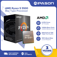 Ipason AMD Ryzen 5 5500  Desktop Processor (Socket AM4, CPU Cooler Included)