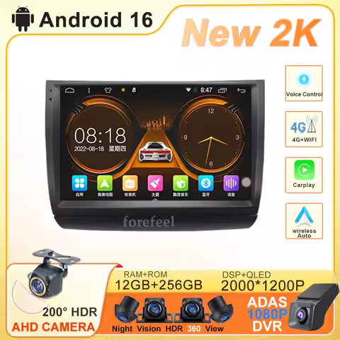 Android 16 For Toyota Prius 20 2003-2009 Carplay Auto Radio Multimedia Stereo head unit Player Navig