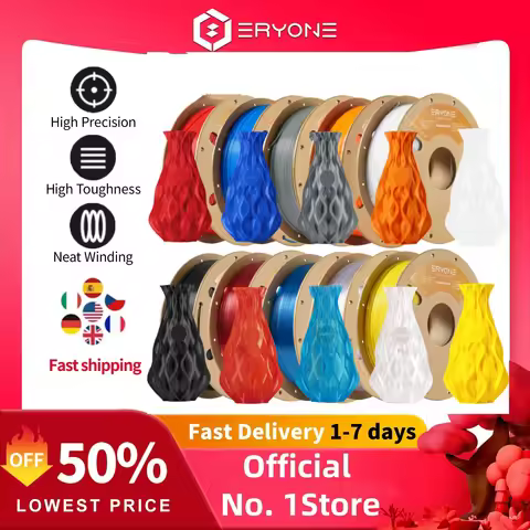 ERYONE 1/3/5/10KG Standard PETG Filament 1.75mm 3D Print,Multicolor Available,petg filament,3D Filam