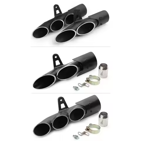 51mm Universal Motorcycle Exhaust Two Three Outlet Pipe Racing Escape Moto YZF R1 R3 R6 Z1000 S1000R