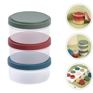 Snack Containers for Kids Mini Fridge Airtight Sauce Box Salad Lunch Dressing Plates Freezer Storage Condiment Portable Vinegar Appetizer Dip Bowls with Lid