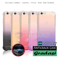 rainbow Anticrack Case Gradasi Oppo A57 Softcase Ultrathin Silikon Case Oppo A57 Slim Gradient Case