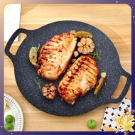 Cast iron pan SIZE 34 - Stone baking pan non-stick pan size 34 cm Korean non-stick stone pan chao da