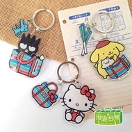 【漫遊台灣】Sanrio三麗鷗 鑰匙圈 壓克力 吊飾 茄芷袋 台灣