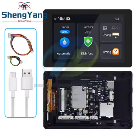 1PCS ESP32 Development Board - WT32-SC01 PLUS With 3.5 inch 320X480 Capacitive Multi-Touch LCD Scree