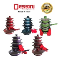 NEW DESSINI 12pc Set Cookware Premium Casserole Granite Set Frying Pan Kitchenware