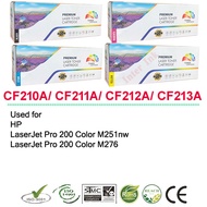 หมึกเทียบเท่า HP CF210A / HP CF211A / HP CF212A / HP CF213A (131A) สีดำ/ สีฟ้า/ สีเหลือง/ สีแแดง Com