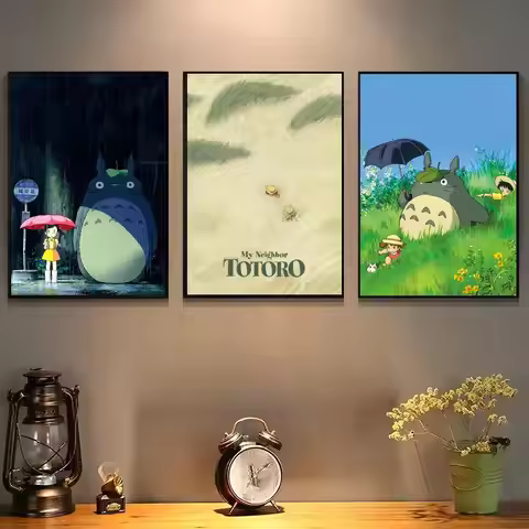 Toto-roES Poster For Self-adhesive Art Waterproof Paper Sticker Coffee House Bar Room Wall Decor