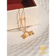 Star Earrings Gold 916 Anting-Anting Cangkuk Gantung Bintang Emas 916 千秋星星耳饰 YHH