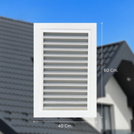 ช่องระบายอากาศ TOP ช่องระบายอากาศมู่ลี่ ช่องระบายอากาศรูปหยดน้ำ กรอบมุ้งกันยุงแบบตั้ง ขนาด 60x40 เซน