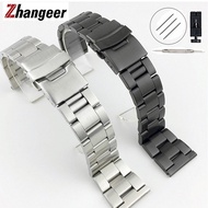 Solid Stainless Steel Matte Watch Band 18mm 20mm 22mm 24mm 26mm For Seiko Universal Straps Safety Fo