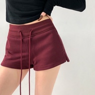 y2k Straight leg sports shorts for women Korean style high waist casual pants ✅5.23