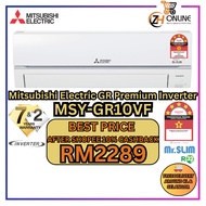 Mitsubishi 1.0HP-3.0HP Mr. Slim R32 5 Star Inverter Aircond GR / JS / JR Series