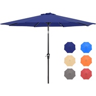 shapucai3275079499 9FT Umbrellas, Outdoor Patio Table Umbrella with Tilt Adjustment and Crank Lift System for Ourdoor Patio, Lawn, Backyard, Pool Umbrellas