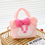 Fluffy Shoulder Tote Bag Cute Fur Bag Cute Character Motif Fluffy Mini Tote Bag
