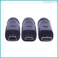 YIN Versatile Female to Male Adapter Multifunctional DC5521 to Type-C Mini Micro USB