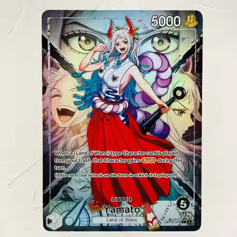 DIY One Piece Yamato OP16-079 Holographic Texture Cards English Version Perfect Condition Classic An