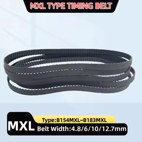 MXL Timing Belt Width 4.8mm to 12.7mm Type:B154MXL B155MXL B160MXL B165MXL B170MXL B172MXL B175MXL B